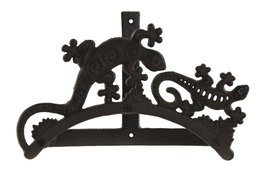 DKD Home Decor Sujetamangueras Marron Negro Hierro Colado 13.5 x 18 x 29 cm (2 Unidades)