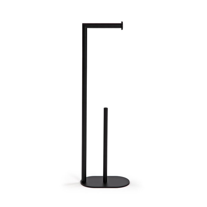Versa Portarrollos Negro 12 cm x 66.5 cm x 20 cm de Hierro (2 Unidades) Versa Portarrollos Negro 12 cm x 66.5 cm x 20 cm de Hierro (2 Unidades)