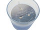DKD Home Decor Vela Cristal Cera Parafina Azul y Blanco