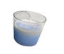 DKD Home Decor Vela Cristal Cera Parafina Azul y Blanco