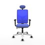 PIQUERAS Y CRESPO Silla de oficina Motilla Azul con mecanismo Sincro/Traslack