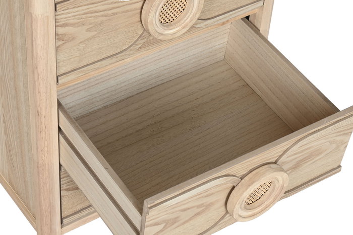 DKD Home Decor Chifonier Romantico Natural 5 Cajones 46x35x100 cm DKD Home Decor Chifonier Romantico Natural 5 Cajones 46x35x100 cm