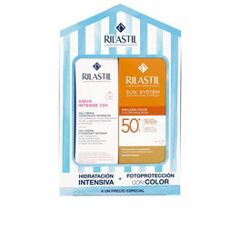 Rilastil Estuche AQUA INTENSE 72H + Protector Solar SPF50 - 2 Piezas - Gel Crema 40 ml + Protector 50 ml