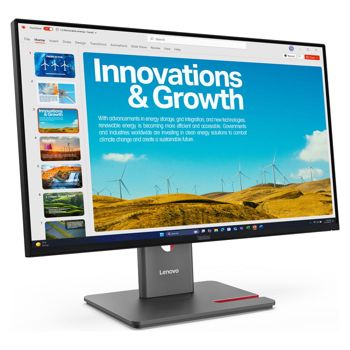 Lenovo ThinkVision P24QD-40 Monitor LED 24 Pulgadas (60.96 cm) WQHD (2560 x 1440) IPS 60 Hz, Referencia 64B1GAT1EU, Negro
