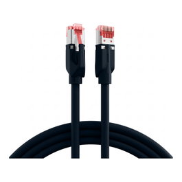 EFB Elektronik Cable Ethernet RJ45 Cat.6A S/FTP LSZH Dtwyler 7702 TM21, 0,15 m, negro