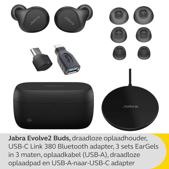 Jabra Evolve2 Buds USB-C UC - Negro Jabra Evolve2 Buds USB-C UC - Negro