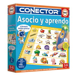 Educa Borrás Conector Asocio y Aprendo 20084 Juego Educativo con Luz y Sonido para Niños