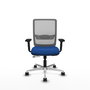 PIQUERAS Y CRESPO Silla de oficina Haches Azul y Gris