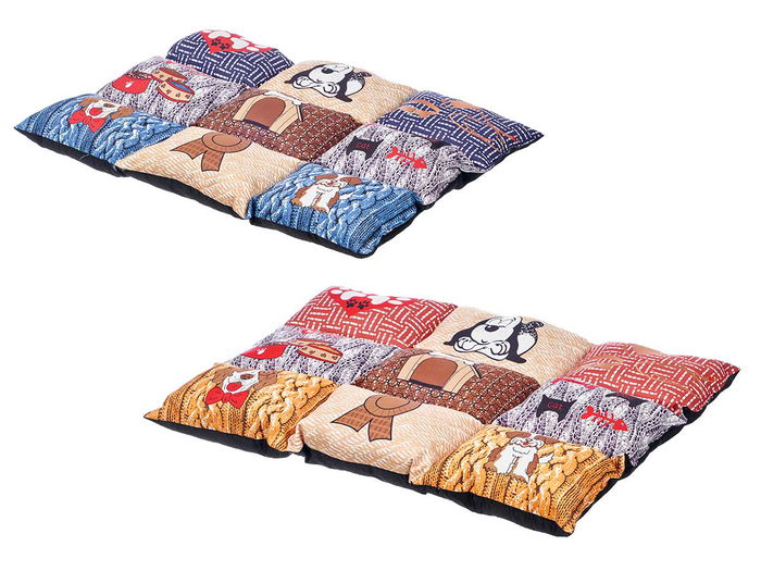Mascow Cuna Mascota Rectangular Estampado Mascotas 55 x 75 x 5 cm Poliester (Set de 6) Mascow Cuna Mascota Rectangular Estampado Mascotas 55 x 75 x 5 cm Poliester (Set de 6)