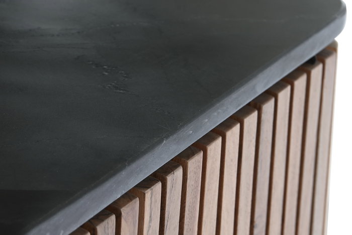 DKD Home Decor Aparador Moderno Negro Natural 45 x 130 x 85 cm