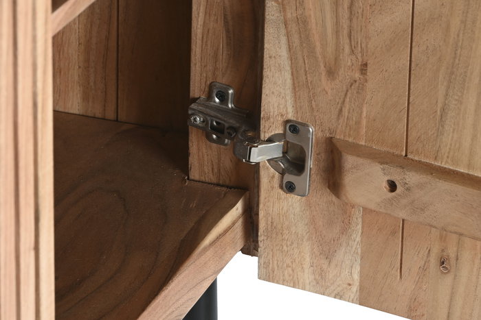 DKD Home Decor Aparador Moderno Negro Natural 45 x 130 x 85 cm