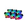 Talius Kit de 6 Ventiladores Iris Spectrum ARGB 120 mm Negro