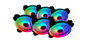 Talius Kit de 6 Ventiladores Iris Spectrum ARGB 120 mm Negro