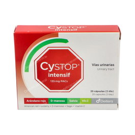 DEITERS Cystop Intensif - Suplemento de Arándano Rojo para el Bienestar Urinario - 20 Cápsulas