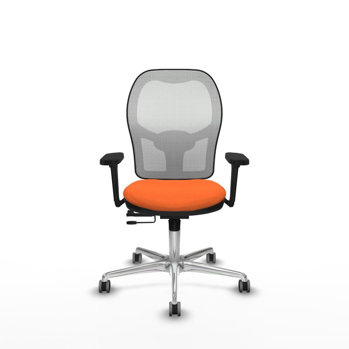 PIQUERAS Y CRESPO Silla de oficina Jorquera Naranja y Blanco