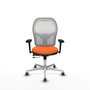 PIQUERAS Y CRESPO Silla de oficina Jorquera Naranja y Blanco