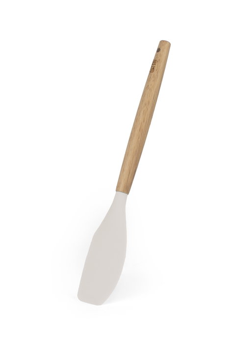 Inde Espátula de Madera Soft M, Largo 35.5 cm, Ancho 6.7 cm, Utensilio de Cocina (24 Unidades)