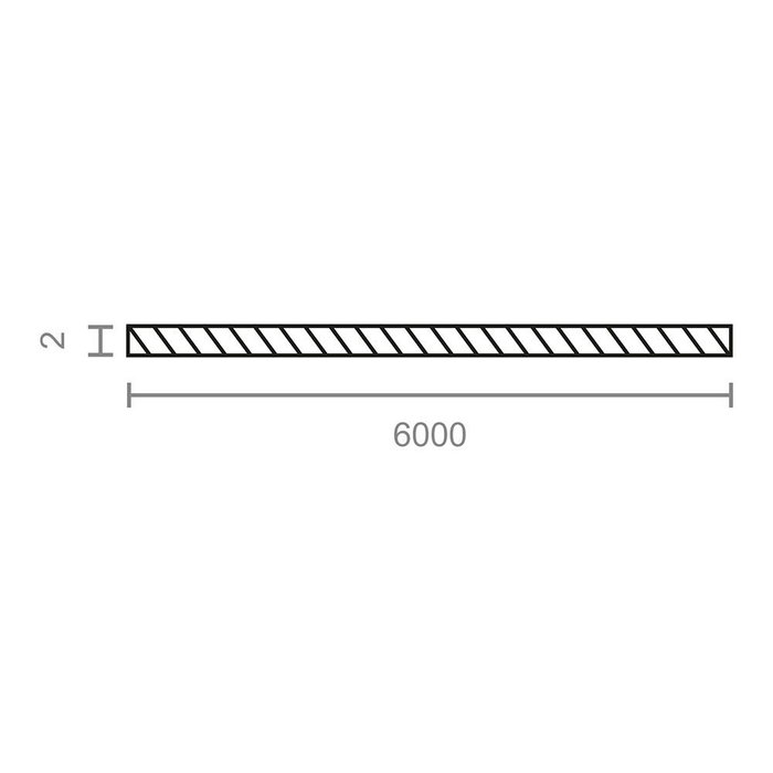 Micel Cable de Acero Galvanizado PR33 para Torno de Persiana, 6 m, Espesor 2 mm, PR27