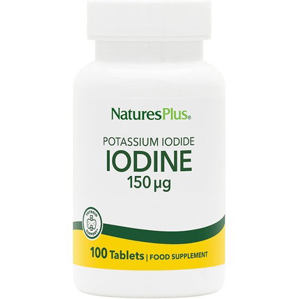NATURES PLUS Iodine Yoduro de Potasio 150 mcg 100 Comprimidos