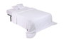 DKD Home Decor Colcha de Poliéster Bordada Blanca 180x260 cm