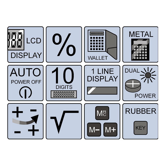 Olympia LCD-1110 Calculadora de Bolsillo Negra