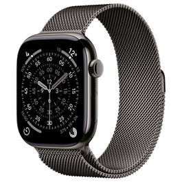 Apple Watch Series 11 46mm Titanio Pizarra con Correa Milanese Loop M/L
