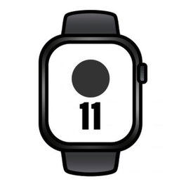 Apple Watch Series 11 GPS + Cellular 46mm Titanio Pizarra con Correa Milanese Loop M/L