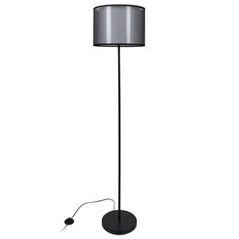 Home Deco Factory Lámpara Pie Doble Pantalla Colección Lounge Metal