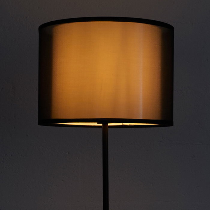 Home Deco Factory Lámpara Pie Doble Pantalla Colección Lounge Metal Home Deco Factory Lámpara Pie Doble Pantalla Colección Lounge Metal