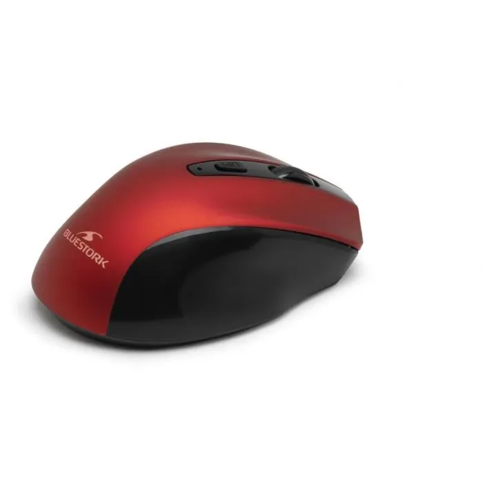 Bluestork OFFICE 75 Ratón Inalámbrico Recargable PC/MAC Rojo