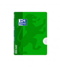 Libreta Grapada Oxford School Openflex A5 48H 90G Cuadric.4X4 Verde (Set de 10)