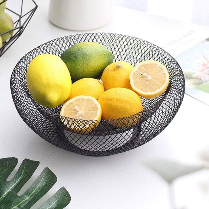 Confortime Cesta Metal Frutero 30 x 30 x 15 cm (6 Unidades)