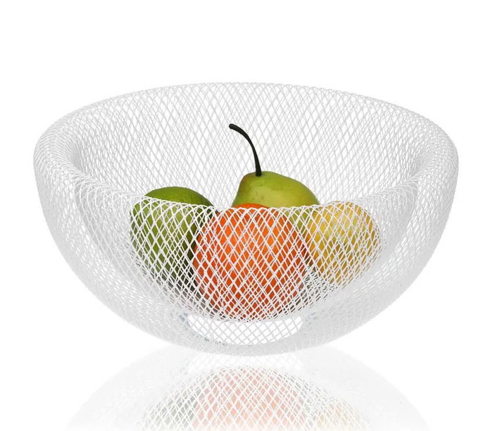 Confortime Cesta Metal Frutero 30 x 30 x 15 cm (6 Unidades)