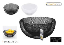 Confortime Cesta Metal Frutero 30 x 30 x 15 cm (6 Unidades)