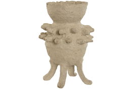 DKD Home Decor Jarrón Menorca 1c24 Papel maché 25 x 33 x 25 cm Hecho a mano