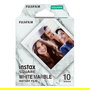 FUJIFILM Instax Square Film White Marble para Cámara Instax SQUARE e Impresora SP-3, ISO 800, 76.2 x 50.8 mm, 10 Unidades
