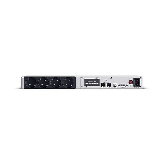 CyberPower OR650ERM1UGR SAI para Rack 1U, 650VA/360W, Salida Senoidal Pura, AVR, USB, 4 Tomas, Batería Recambiable, CE/EAC/RCM