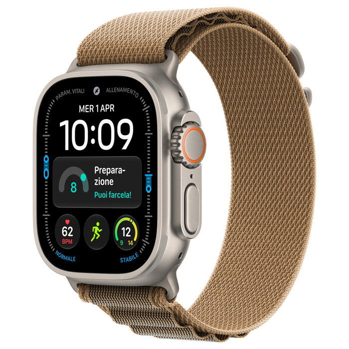 Apple Watch Ultra 49mm Natural Titanium Cellular con correa Alpine Loop Desert Apple Watch Ultra 49mm Natural Titanium Cellular con correa Alpine Loop Desert
