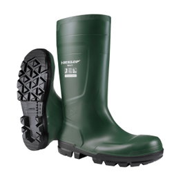 Dunlop Bota de Agua Verde Seguridad S5 con Puntera y Plantilla de Acero Talla 40