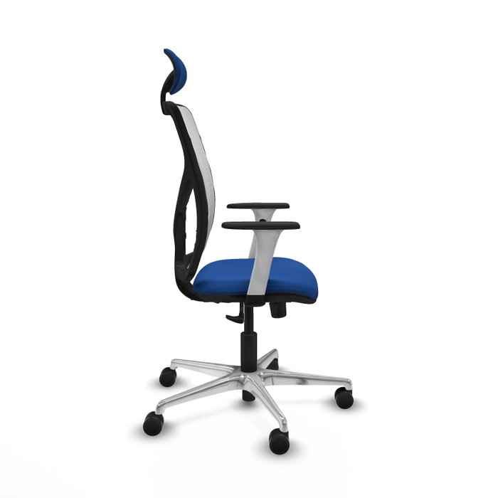PIQUERAS Y CRESPO Silla de oficina Motilla con mecanismo Sincro, Azul y Blanco PIQUERAS Y CRESPO Silla de oficina Motilla con mecanismo Sincro, Azul y Blanco