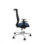PIQUERAS Y CRESPO Silla de oficina Mardos con mecanismo Sincro/Traslack, Azul marino y Negro