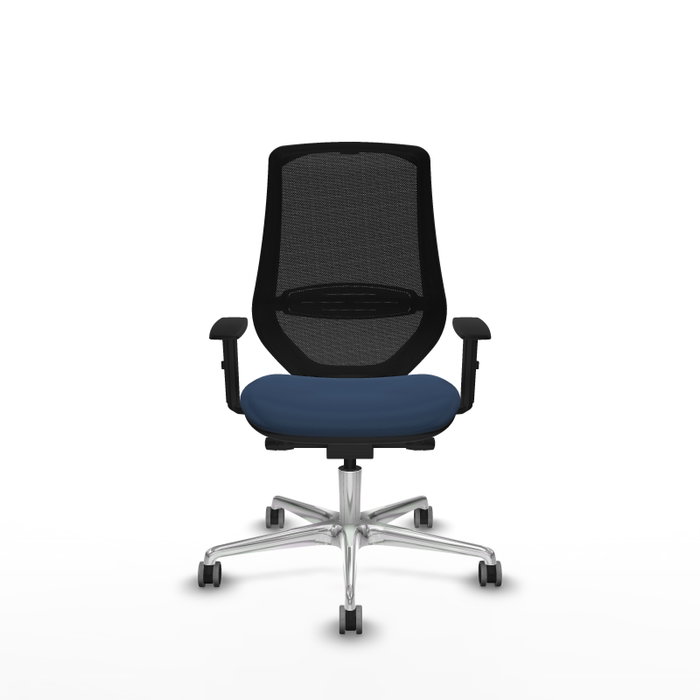 PIQUERAS Y CRESPO Silla de oficina Mardos con mecanismo Sincro/Traslack, Azul marino y Negro PIQUERAS Y CRESPO Silla de oficina Mardos con mecanismo Sincro/Traslack, Azul marino y Negro