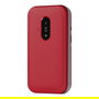 Doro Leva E22 - Teléfono móvil Concha 4G LTE con pantalla 2.8", Cámara 0.3 MP, Batería 1150 mAh, Bluetooth 5.0, USB-C, Resistencia IP54, Color Rojo y Blanco