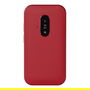 Doro Leva E22 - Teléfono móvil Concha 4G LTE con pantalla 2.8", Cámara 0.3 MP, Batería 1150 mAh, Bluetooth 5.0, USB-C, Resistencia IP54, Color Rojo y Blanco