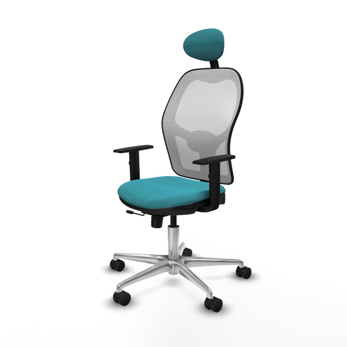 PIQUERAS Y CRESPO Silla de oficina Jorquera Turquesa y Blanco PIQUERAS Y CRESPO Silla de oficina Jorquera Turquesa y Blanco