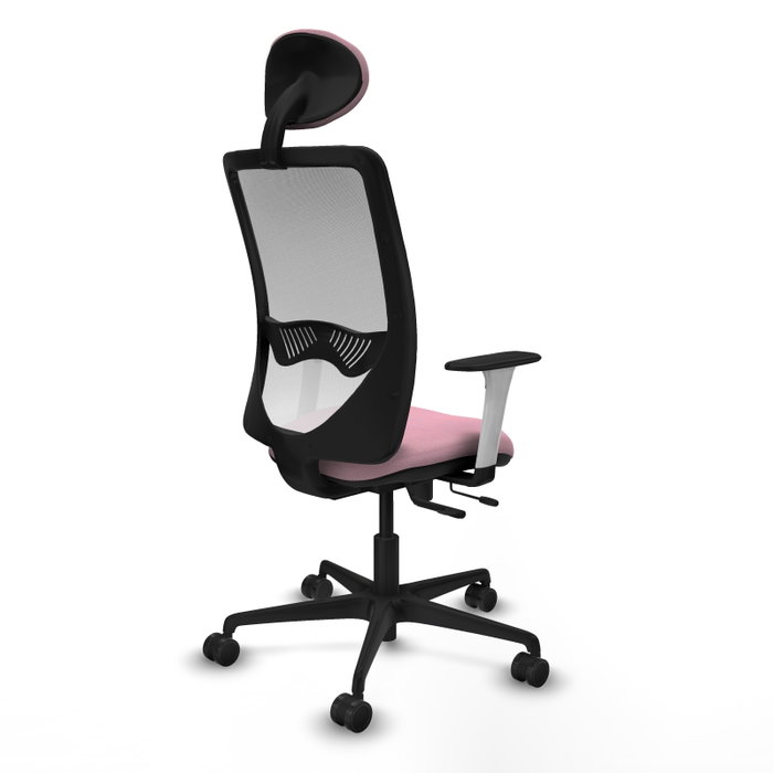 PIQUERAS Y CRESPO Silla de oficina Zulema Rosa y Blanca PIQUERAS Y CRESPO Silla de oficina Zulema Rosa y Blanca