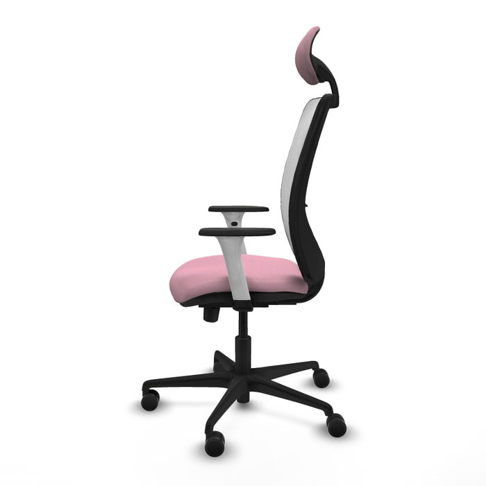 PIQUERAS Y CRESPO Silla de oficina Zulema Rosa y Blanca PIQUERAS Y CRESPO Silla de oficina Zulema Rosa y Blanca