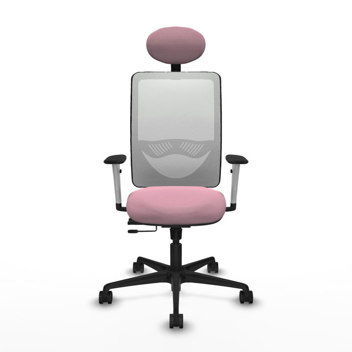 PIQUERAS Y CRESPO Silla de oficina Zulema Rosa y Blanca PIQUERAS Y CRESPO Silla de oficina Zulema Rosa y Blanca
