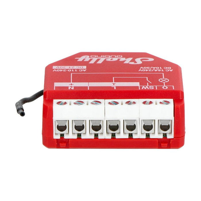 Shelly Qubino Wave 1PM Interruptor inteligente Rojo