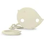 Suavinex SUA8426420905022 Cadena con Clip para Chupete Birdies, desde el Nacimiento, Color Beige